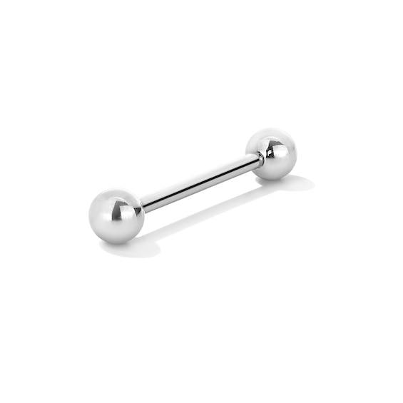 Solid Titanium Barbell - 14G 3/4"