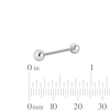 Thumbnail Image 2 of Solid Titanium Barbell - 14G 3/4"