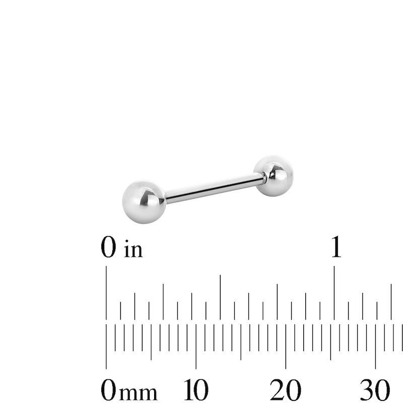 Main Image 2 of Solid Titanium Barbell - 14G 3/4"