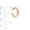 Thumbnail Image 4 of 10K Gold Diamond-Cut Checkered Midi/Toe Ring