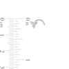 Thumbnail Image 1 of 020 Gauge 7mm Cubic Zirconia Three Piece Nose Screw Set in Titanium