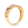 Thumbnail Image 2 of Men's Cubic Zirconia Two Stone Slash Ring in 10K Gold – Size 10