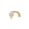 Thumbnail Image 0 of 020 Gauge Diamond Accent Rhombus Nose Screw in 14K Gold