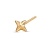 Thumbnail Image 1 of 020 Gauge Dainty Puffed "X" L-Shape Nose Stud in 14K Gold