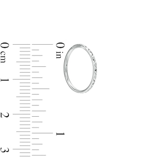 Titanium Zig-Zag Textured Clicker Hoop - 18G 5/16"