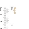 Thumbnail Image 2 of Cubic Zirconia Flower Trio Crawler Earrings in 10K Gold