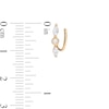 Thumbnail Image 2 of Marquise and Round Cubic Zirconia Twist Trio Threader Earrings in 10K Gold
