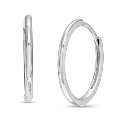 1.8mm Huggie Hoop Earrings in Sterling Silver