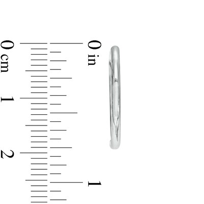 1.8mm Huggie Hoop Earrings in Sterling Silver