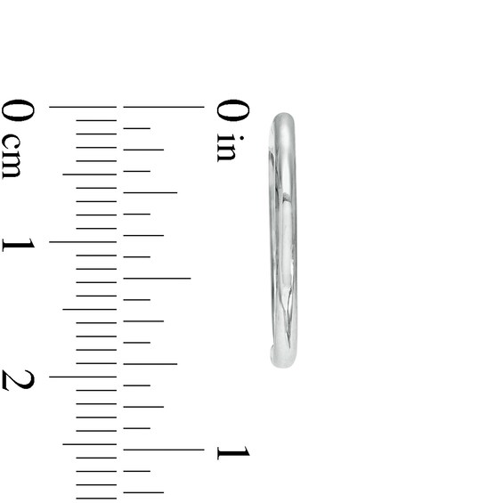 1.8mm Huggie Hoop Earrings in Sterling Silver