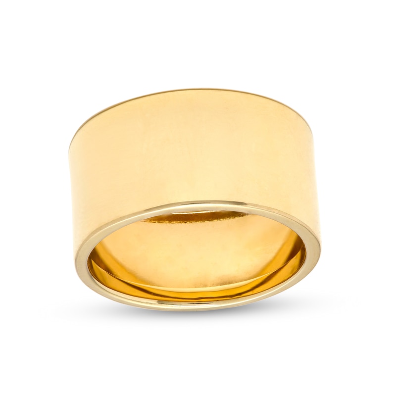 Main Image 1 of Men's 12.5mm Bold Shank Band in 10K Gold – Size 10