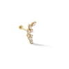 Thumbnail Image 0 of 14K Semi-Solid Gold CZ Marquise and Round Scatter Crawler Stud - 18G 5/16"