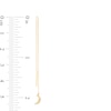 Thumbnail Image 2 of Cubic Zirconia Crescent Moon Threader Earrings in 10K Gold