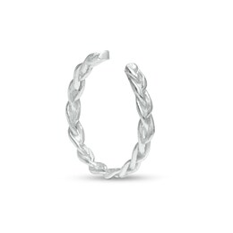 17mm Braided Midi/Toe Ring in Sterling Silver