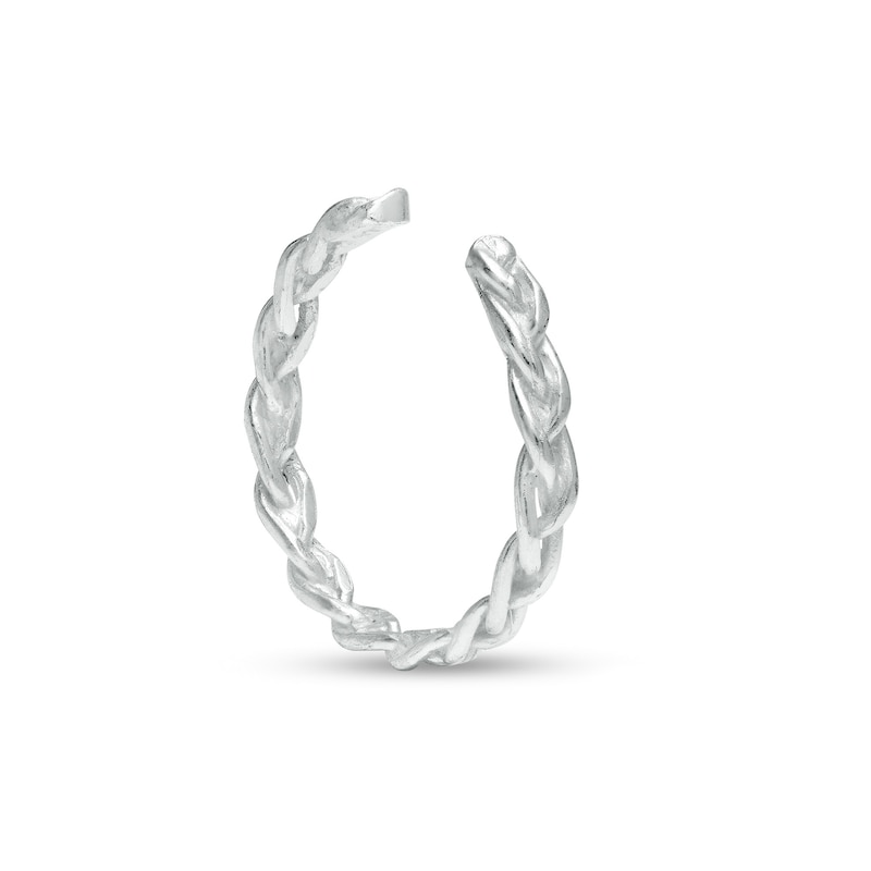 Main Image 1 of Sterling Silver Braided Midi/Toe Ring