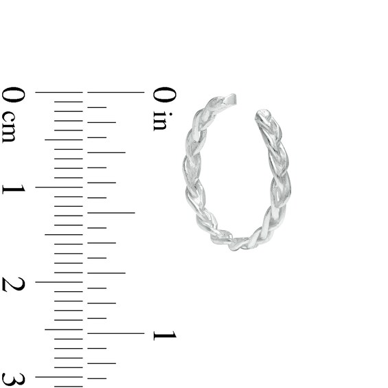 Sterling Silver Braided Midi/Toe Ring