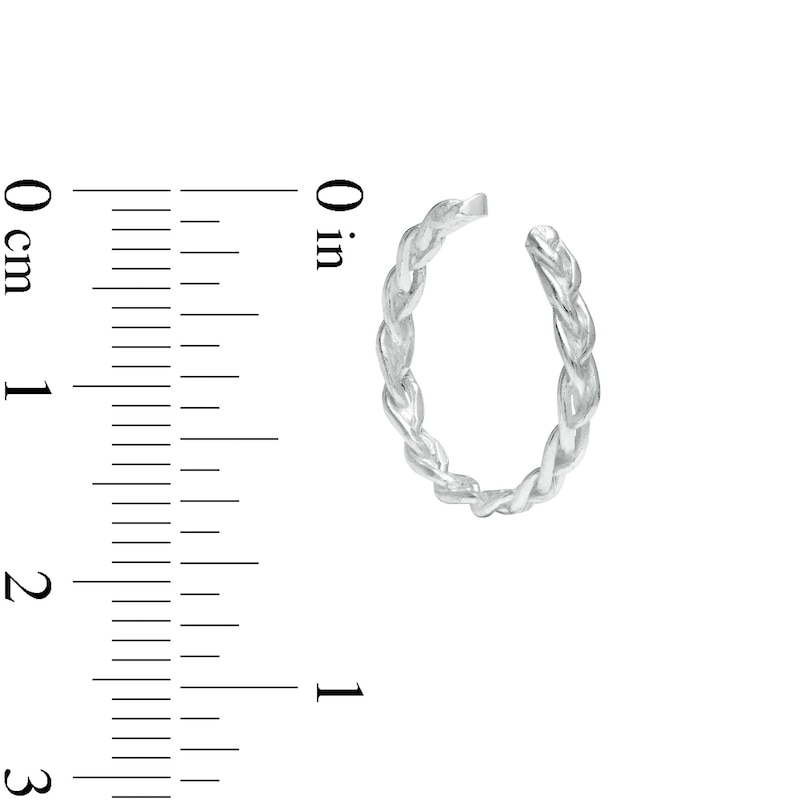Main Image 2 of Sterling Silver Braided Midi/Toe Ring