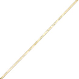 Made in Italy 1.6mm Serpentine Chain Bracelet in 10K Gold - 7.5&quot;
