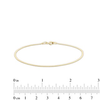 Made in Italy 1.6mm Serpentine Chain Bracelet in 10K Gold - 7.5"