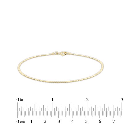 Made in Italy 1.6mm Serpentine Chain Bracelet in 10K Gold - 7.5"