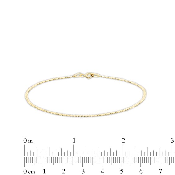 Made in Italy 1.6mm Serpentine Chain Bracelet in 10K Gold - 7.5"