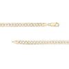 Thumbnail Image 2 of Made in Italy 4.4 Diamond-Cut Round Curb Chain Necklace in 10K Semi-Solid Gold - 16"