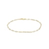 Thumbnail Image 0 of Made in Italy 2.2mm Paper Clip Chain Bracelet in 10K Semi-Solid Gold- 7.5"