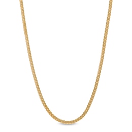 Made in Italy 2.3mm Tight Curb Oval Chain Necklace in 10K Hollow Gold - 18&quot;
