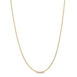 Made in Italy .85mm Wheat Chain Necklace in 10K Solid Gold - 18&quot;