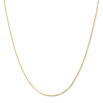 10K Solid Gold Wheat Chain Made in Italy - 18"
