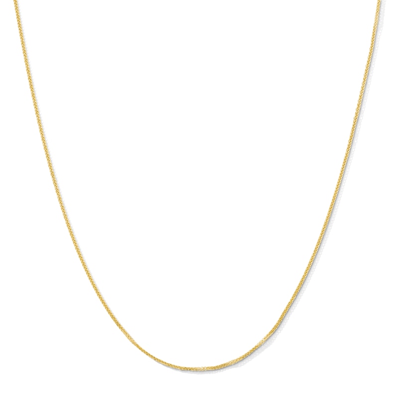 10K Solid Gold Wheat Chain Made in Italy - 18"