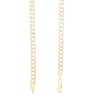 Made in Italy 5.6mm Diamond-Cut Round Curb Necklace in 10K Semi-Solid Gold - 20"
