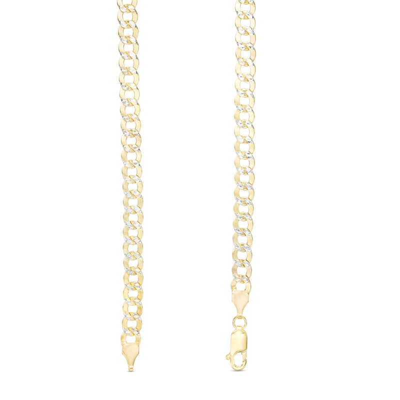 Made in Italy 3.5mm Cuban Curb Chain Necklace in 10K Semi-Solid Gold - 20