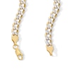 Thumbnail Image 3 of 10K Semi-Solid Gold Diamond-Cut Round Curb Chain - 20"