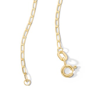 10K Solid Gold Light Diamond-Cut Curb Chain Made in Italy - 18"