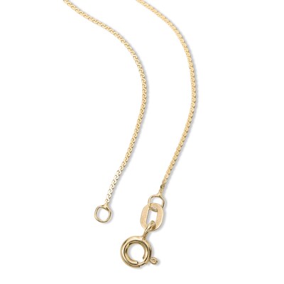 10K Solid Gold Serpentine Chain Made in Italy - 18"