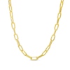 Made in Italy 3mm Paperclip Chain Necklace in 10K Semi-Solid Gold - 16"