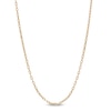 Thumbnail Image 1 of 10K Hollow Gold Cable Chain Made in Italy - 18"