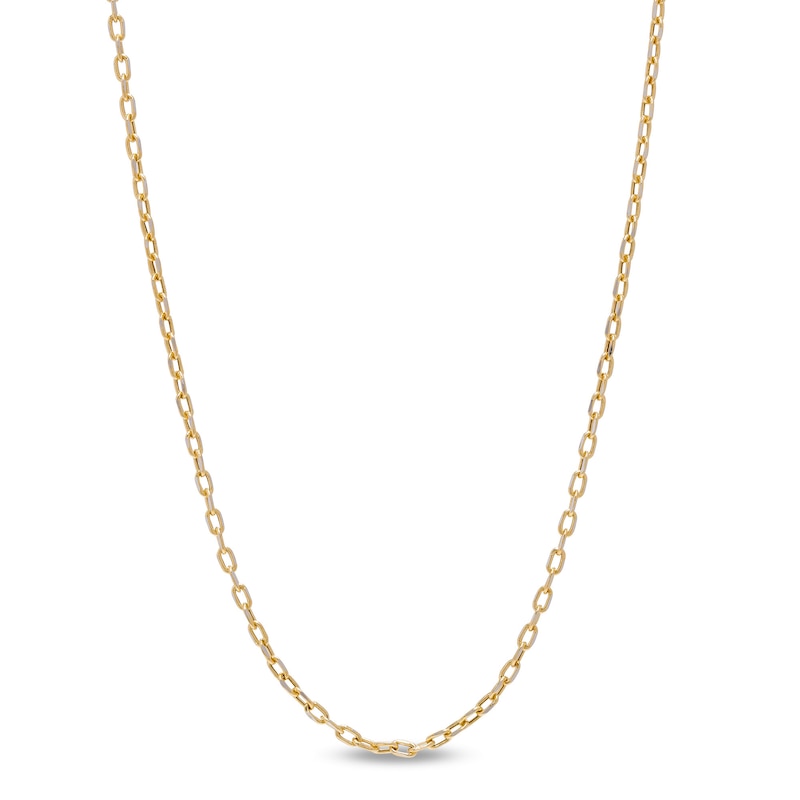 Made in Italy 1.7mm Cable Chain Necklace in 10K Hollow Gold - 18"
