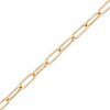Thumbnail Image 1 of Made in Italy Diamond-Cut Paper Clip Link Chain Bracelet in 10K Hollow Gold - 7.5"