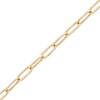 Thumbnail Image 0 of Made in Italy Diamond-Cut Paper Clip Link Chain Bracelet in 10K Hollow Gold - 7.5"