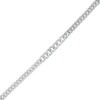 Thumbnail Image 1 of 6.1mm Cubic Zirconia Curb Chain Bracelet in Sterling Silver – 7.25"