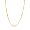 Thumbnail Image 1 of 10K Gold ID Curb Chain - 20&quot;