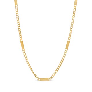 10K Gold ID Curb Chain - 20"