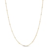 Made in Itlay .55mm Saturn Box Chain Necklace in 10K Solid Gold - 16" + 2"