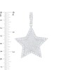 Thumbnail Image 2 of Cubic Zirconia Raised Border Star Necklace Charm in Solid Sterling Silver