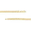 Thumbnail Image 1 of Made in Italy 4.6mm Cubic Zirconia Curb ID Chain Necklace in 10K Hollow Gold - 18"