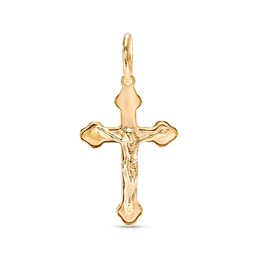 Crucifix Necklace Charm in 10K Gold