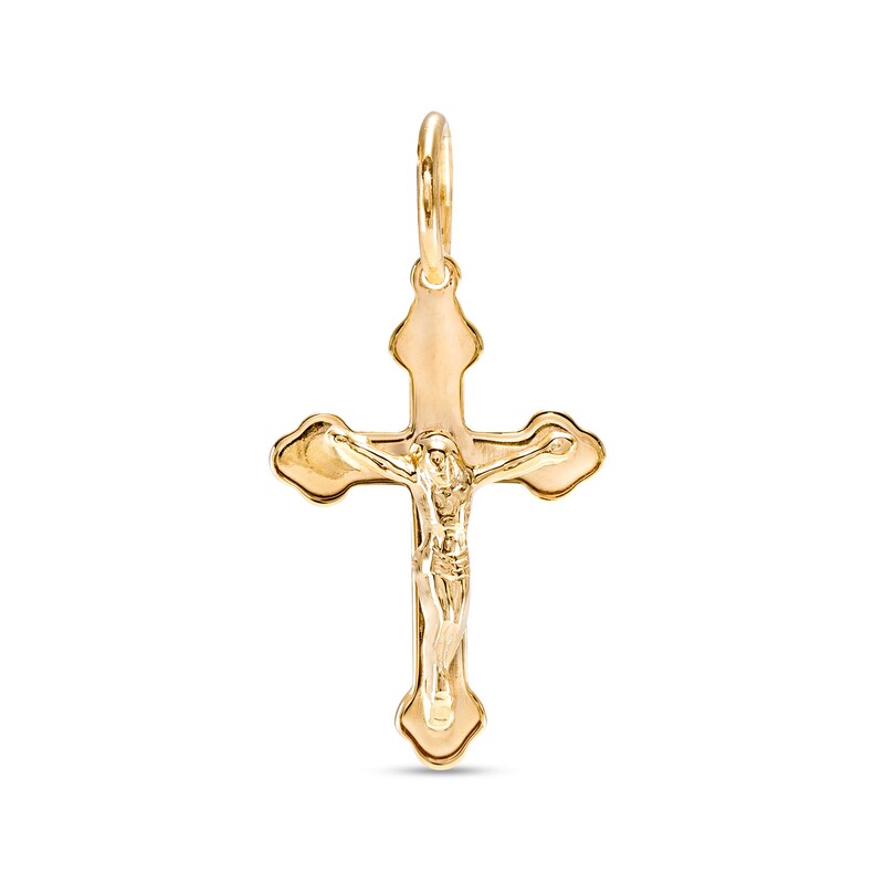 Main Image 1 of Crucifix Necklace Charm in 10K Gold