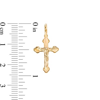 Crucifix Necklace Charm in 10K Gold